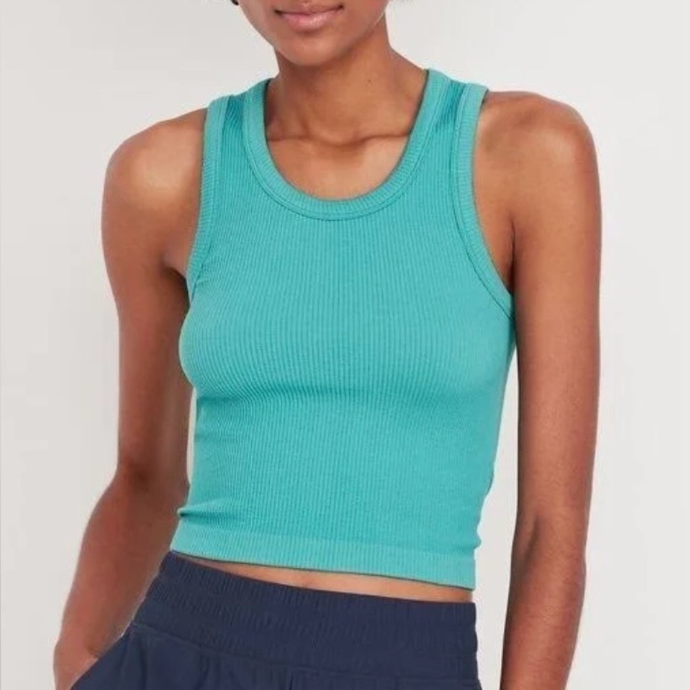 Old Navy seamless exhale, ribbed tank top crop